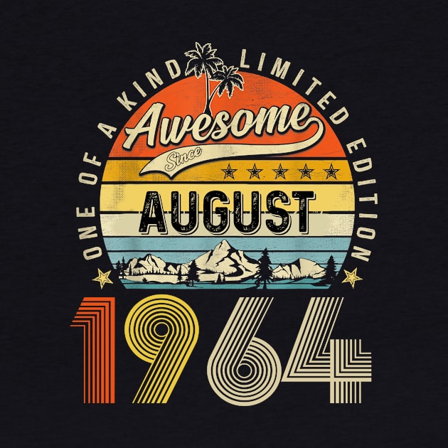 Awesome Since August 1964 Vintage 59th Birthday by Mhoon 